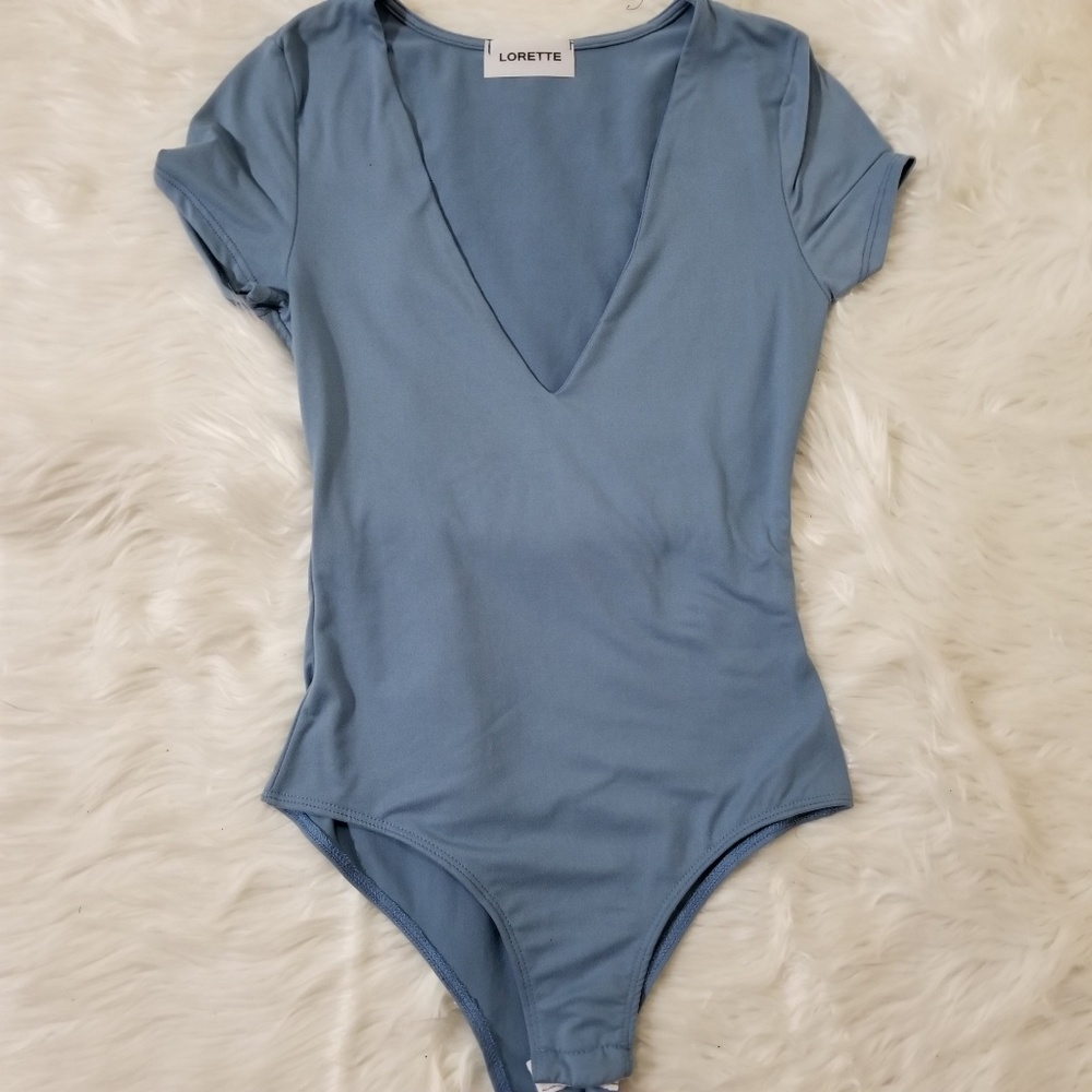 Blue bodysuit
